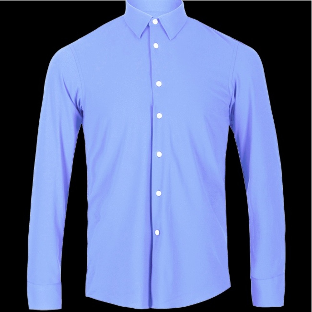 Men’s blue button down shirt